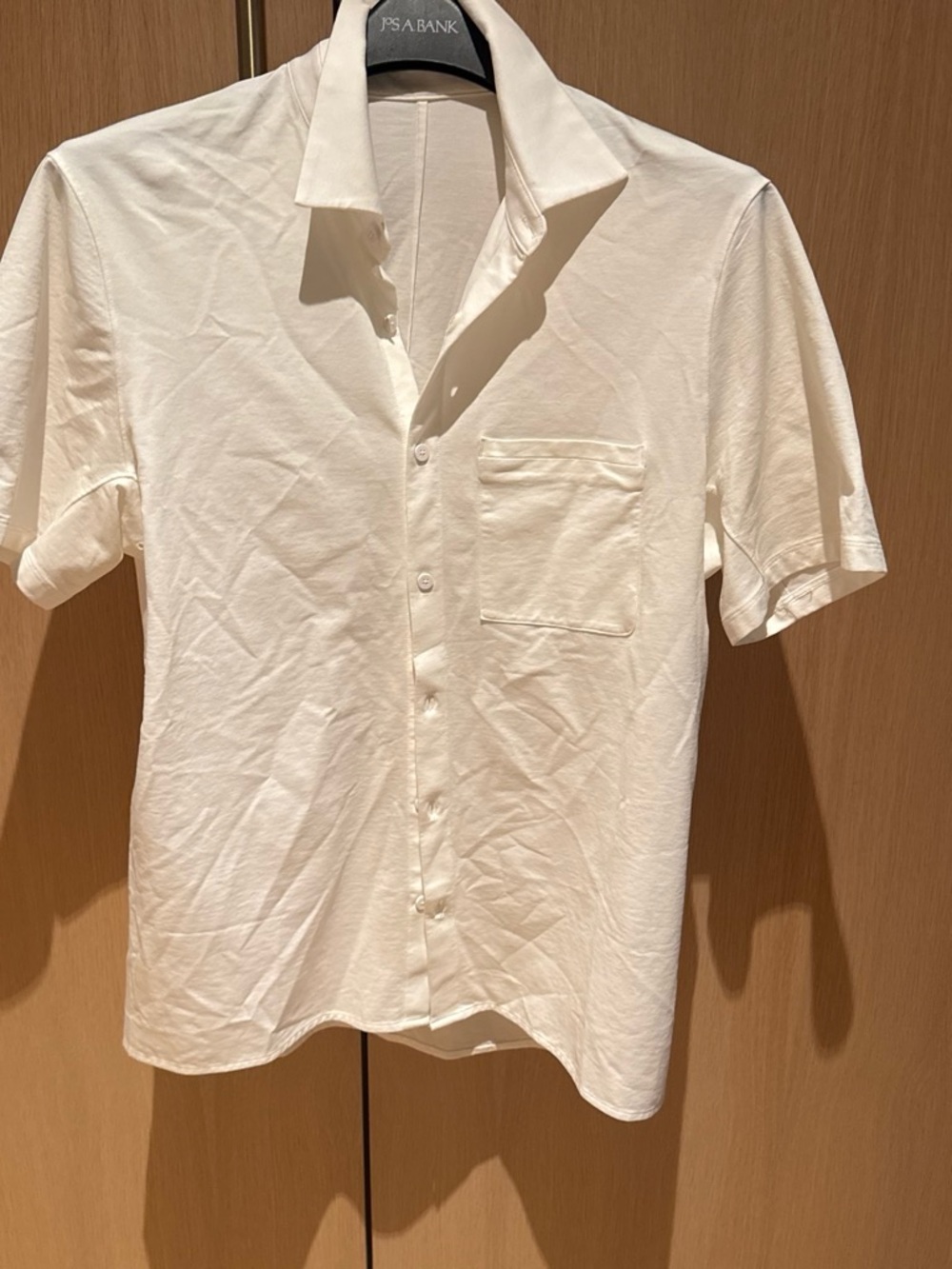 lululemon athletica Men's Short-Sleeve Button-Down Shirt in Off-White